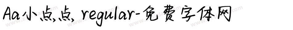 Aa小点点 regular字体转换